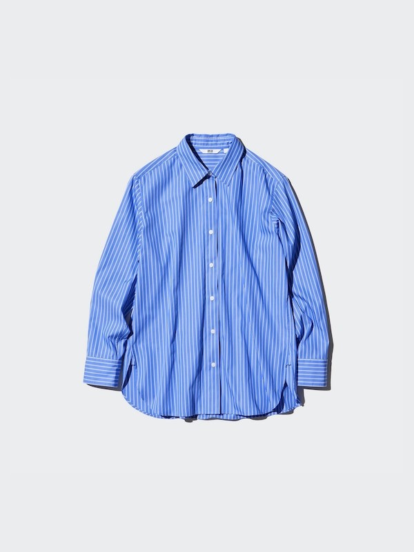 Uniqlo striped cotton shirt