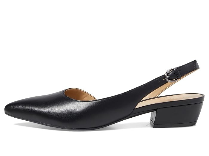 Naturalizer Banks black leather slingbacks