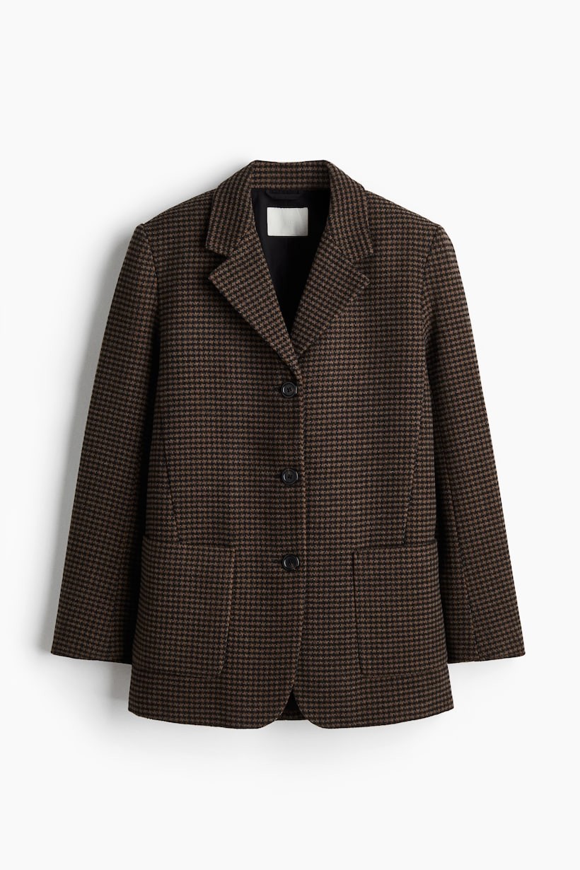 H&M houndstooth blazer