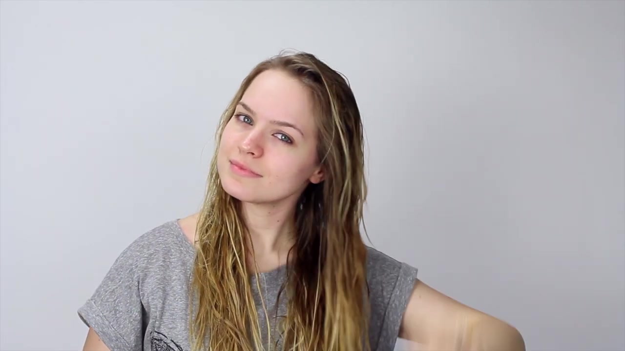 Part your hair before setting the curls.