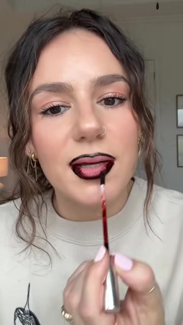 Tania B. Wells demonstrating decide whether to stain the full lip